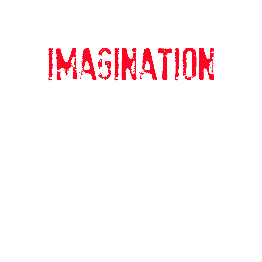 Rote Lettern: Imagination